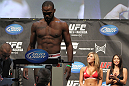 TORONTO, ON - DECEMBER 09:  UFC Light Heavyweight Champion Jon "Bones" Jones weighs in during the UFC 140 Official Weigh-in at the Air Canada Centre on December 9, 2011 in Toronto, Canada.  (Photo by Josh Hedges/Zuffa LLC/Zuffa LLC via Getty Images)