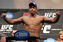 TORONTO, ON - DECEMBER 09:  Lyoto Machida weighs in during the UFC 140 Official Weigh-in at the Air Canada Centre on December 9, 2011 in Toronto, Canada.  (Photo by Josh Hedges/Zuffa LLC/Zuffa LLC via Getty Images)
