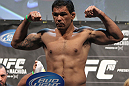 TORONTO, ON - DECEMBER 09:  Antonio Rodrigo "Minotauro" Nogueira weighs in during the UFC 140 Official Weigh-in at the Air Canada Centre on December 9, 2011 in Toronto, Canada.  (Photo by Josh Hedges/Zuffa LLC/Zuffa LLC via Getty Images)