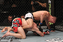 TORONTO, ON - DECEMBER 10:  (R-L) John Cholish punches Mitch Clarke during the UFC 140 event at Air Canada Centre on December 10, 2011 in Toronto, Canada.  (Photo by Nick Laham/Zuffa LLC/Zuffa LLC)