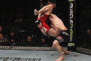 TORONTO, ON - DECEMBER 10:  (R-L) Mark Bocek takes down Nik Lentz during the UFC 140 event at Air Canada Centre on December 10, 2011 in Toronto, Ontario, Canada.  (Photo by Nick Laham/Zuffa LLC/Zuffa LLC via Getty Images)