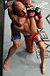 TORONTO, ON - DECEMBER 10:  (L-R) Constantinos Philippou attempts a rear choke against Jared Hamman during the UFC 140 event at Air Canada Centre on December 10, 2011 in Toronto, Ontario, Canada.  (Photo by Nick Laham/Zuffa LLC/Zuffa LLC via Getty Images)