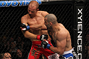 TORONTO, ON - DECEMBER 10:  (R-L) Constantinos Philippou punches Jared Hamman during the UFC 140 event at Air Canada Centre on December 10, 2011 in Toronto, Ontario, Canada.  (Photo by Nick Laham/Zuffa LLC/Zuffa LLC via Getty Images)