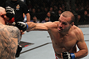 TORONTO, ON - DECEMBER 10: (R-L) Igor Pokrajac punches Krzysztof Soszynski during the UFC 140 event at Air Canada Centre on December 10, 2011 in Toronto, Ontario, Canada. (Photo by Nick Laham/Zuffa LLC/Zuffa LLC via Getty Images)