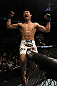 TORONTO, ON - DECEMBER 10:  "The Korean Zombie" Chan Sung Jung reacts after knocking out Mark Hominick during the UFC 140 event at Air Canada Centre on December 10, 2011 in Toronto, Ontario, Canada.  (Photo by Nick Laham/Zuffa LLC/Zuffa LLC via Getty Images)