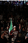 TORONTO, ON - DECEMBER 10:  Tito Ortiz enters the arena before his bout against Antonio Rogerio Nogueira during the UFC 140 event at Air Canada Centre on December 10, 2011 in Toronto, Ontario, Canada.  (Photo by Nick Laham/Zuffa LLC/Zuffa LLC via Getty Images)