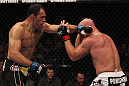 TORONTO, ON - DECEMBER 10:  (L-R)Antonio Rogerio Nogueira punches Tito Ortiz during the UFC 140 event at Air Canada Centre on December 10, 2011 in Toronto, Ontario, Canada.  (Photo by Nick Laham/Zuffa LLC/Zuffa LLC via Getty Images)