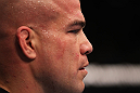 TORONTO, ON - DECEMBER 10:  Tito Ortiz exhibits the pain of a blow to the ribs after his TKO loss to Antonio Rogerio Nogueira during the UFC 140 event at Air Canada Centre on December 10, 2011 in Toronto, Ontario, Canada.  (Photo by Nick Laham/Zuffa LLC/Zuffa LLC via Getty Images)
