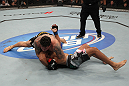 TORONTO, ON - DECEMBER 10:  Frank Mir (top) defeats Antonio Rodrigo Nogueira by TKO due to a separated shoulder from an arm lock during the UFC 140 event at Air Canada Centre on December 10, 2011 in Toronto, Ontario, Canada.  (Photo by Nick Laham/Zuffa LLC/Zuffa LLC via Getty Images)