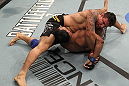 TORONTO, ON - DECEMBER 10:  Frank Mir (top) secures an arm lock against Antonio Rodrigo Nogueira during the UFC 140 event at Air Canada Centre on December 10, 2011 in Toronto, Ontario, Canada.  (Photo by Nick Laham/Zuffa LLC/Zuffa LLC via Getty Images)