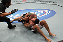 TORONTO, ON - DECEMBER 10:  Frank Mir (top) defeats Antonio Rodrigo Nogueira by TKO due to a separated shoulder from an arm lock during the UFC 140 event at Air Canada Centre on December 10, 2011 in Toronto, Ontario, Canada.  (Photo by Nick Laham/Zuffa LLC/Zuffa LLC via Getty Images)