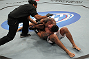 TORONTO, ON - DECEMBER 10:  Frank Mir (top) defeats Antonio Rodrigo Nogueira by TKO due to a separated shoulder from an arm lock during the UFC 140 event at Air Canada Centre on December 10, 2011 in Toronto, Ontario, Canada.  (Photo by Nick Laham/Zuffa LLC/Zuffa LLC via Getty Images)