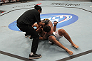 TORONTO, ON - DECEMBER 10:  Frank Mir (top) defeats Antonio Rodrigo Nogueira by TKO due to a separated shoulder from an arm lock during the UFC 140 event at Air Canada Centre on December 10, 2011 in Toronto, Ontario, Canada.  (Photo by Nick Laham/Zuffa LLC/Zuffa LLC via Getty Images)