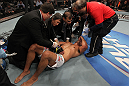 TORONTO, ON - DECEMBER 10:  Antonio Rodrigo Nogueira receives treatment from the doctors after suffering a separated shoulder against Frank Mir during the UFC 140 event at Air Canada Centre on December 10, 2011 in Toronto, Ontario, Canada.  (Photo by Nick Laham/Zuffa LLC/Zuffa LLC via Getty Images)