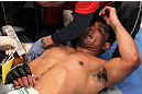 TORONTO, ON - DECEMBER 10:  Antonio Rodrigo Nogueira receives treatment from the doctors after suffering a separated shoulder against Frank Mir during the UFC 140 event at Air Canada Centre on December 10, 2011 in Toronto, Ontario, Canada.  (Photo by Nick Laham/Zuffa LLC/Zuffa LLC via Getty Images)