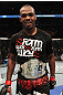 TORONTO, ON - DECEMBER 10:  UFC Light Heavyweight Champion Jon "Bones" Jones reacts after defeating Lyoto Machida during the UFC 140 event at Air Canada Centre on December 10, 2011 in Toronto, Ontario, Canada.  (Photo by Nick Laham/Zuffa LLC/Zuffa LLC via Getty Images)
