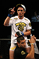 LAS VEGAS, NV - DECEMBER 30:  Diego Nunes (pictured) celebrates his win over Manny Gamburyan during the UFC 141 event at the MGM Grand Garden Arena on December 30, 2011 in Las Vegas, Nevada.  (Photo by Donald Miralle/Zuffa LLC/Zuffa LLC via Getty Images) *** Local Caption *** Diego Nunes