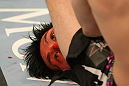 LAS VEGAS, NV - DECEMBER 30:  Nam Phan defends a submission attempt from Jimy Hettes during the UFC 141 event at the MGM Grand Garden Arena on December 30, 2011 in Las Vegas, Nevada.  (Photo by Donald Miralle/Zuffa LLC/Zuffa LLC via Getty Images) *** Local Caption *** Nam Phan