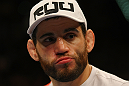 LAS VEGAS, NV - DECEMBER 30:  Jon Fitch reacts to his loss against Johny Hendricks during the UFC 141 event at the MGM Grand Garden Arena on December 30, 2011 in Las Vegas, Nevada.  (Photo by Donald Miralle/Zuffa LLC/Zuffa LLC via Getty Images) *** Local Caption *** Jon Fitch
