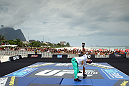 RIO DE JANEIRO, BRAZIL - JANUARY 11:  Vitor Belfort works out for the media and fans during the UFC 142 Open Workouts at Barra de Tijuca Beach on January 11, 2012 in Rio de Janeiro, Brazil.  (Photo by Josh Hedges/Zuffa LLC/Zuffa LLC via Getty Images)