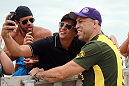 RIO DE JANEIRO, BRAZIL - JANUARY 11:  Wanderlei Silva attends the UFC 142 Open Workouts at Barra de Tijuca Beach on January 11, 2012 in Rio de Janeiro, Brazil.  (Photo by Josh Hedges/Zuffa LLC/Zuffa LLC via Getty Images)