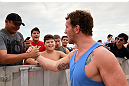 RIO DE JANEIRO, BRAZIL - JANUARY 11:  Gray Maynard attends the UFC 142 Open Workouts at Barra de Tijuca Beach on January 11, 2012 in Rio de Janeiro, Brazil.  (Photo by Josh Hedges/Zuffa LLC/Zuffa LLC via Getty Images)