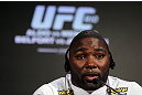 RIO DE JANEIRO, BRAZIL - JANUARY 12:  Anthony Johnson attends the final UFC 142 pre-fight press conference at the Copacabana Palace Hotel on January 12, 2012 in Rio de Janeiro, Brazil.  (Photo by Josh Hedges/Zuffa LLC/Zuffa LLC via Getty Images)