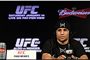 RIO DE JANEIRO, BRAZIL - JANUARY 12:  Chad Mendes attends the final UFC 142 pre-fight press conference at the Copacabana Palace Hotel on January 12, 2012 in Rio de Janeiro, Brazil.  (Photo by Josh Hedges/Zuffa LLC/Zuffa LLC via Getty Images)