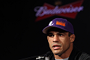 RIO DE JANEIRO, BRAZIL - JANUARY 12:  Vitor Belfort attends the final UFC 142 pre-fight press conference at the Copacabana Palace Hotel on January 12, 2012 in Rio de Janeiro, Brazil.  (Photo by Josh Hedges/Zuffa LLC/Zuffa LLC via Getty Images)