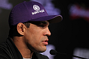 RIO DE JANEIRO, BRAZIL - JANUARY 12:  Vitor Belfort attends the final UFC 142 pre-fight press conference at the Copacabana Palace Hotel on January 12, 2012 in Rio de Janeiro, Brazil.  (Photo by Josh Hedges/Zuffa LLC/Zuffa LLC via Getty Images)