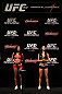 RIO DE JANEIRO, BRAZIL - JANUARY 13:  (L-R) UFC Octagon Girls Chandella Powell and Arianny Celeste attend the UFC 142 Weigh In at HSBC Arena on January 13, 2012 in Rio de Janeiro, Brazil.  (Photo by Josh Hedges/Zuffa LLC/Zuffa LLC via Getty Images)
