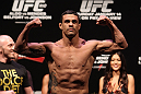 RIO DE JANEIRO, BRAZIL - JANUARY 13:  Vitor Belfort weighs in during the UFC 142 Weigh In at HSBC Arena on January 13, 2012 in Rio de Janeiro, Brazil.  (Photo by Josh Hedges/Zuffa LLC/Zuffa LLC via Getty Images)