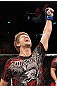 RIO DE JANEIRO, BRAZIL - JANUARY 14:  Mike Pyle celebrates after defeating Ricardo Funch in a welterweight bout during UFC 142 at HSBC Arena on January 14, 2012 in Rio de Janeiro, Brazil.  (Photo by Josh Hedges/Zuffa LLC/Zuffa LLC via Getty Images)