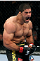 RIO DE JANEIRO, BRAZIL - JANUARY 14:  Rousimar Palhares celebrates after defeating Mike Massenzio in a middleweight bout during UFC 142 at HSBC Arena on January 14, 2012 in Rio de Janeiro, Brazil.  (Photo by Josh Hedges/Zuffa LLC/Zuffa LLC via Getty Images)