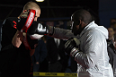 NASHVILLE, TN - JANUARY 18:  Melvin Guillard works out for the media during the UFC on FX open workouts at the Nashville MMA Gym on January 18, 2012 in Nashville, Tennessee.  (Photo by Josh Hedges/Zuffa LLC/Zuffa LLC via Getty Images)