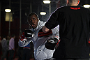 NASHVILLE, TN - JANUARY 18:  Melvin Guillard works out for the media during the UFC on FX open workouts at the Nashville MMA Gym on January 18, 2012 in Nashville, Tennessee.  (Photo by Josh Hedges/Zuffa LLC/Zuffa LLC via Getty Images)