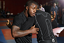 NASHVILLE, TN - JANUARY 18:  Melvin Guillard works out for the media during the UFC on FX open workouts at the Nashville MMA Gym on January 18, 2012 in Nashville, Tennessee.  (Photo by Josh Hedges/Zuffa LLC/Zuffa LLC via Getty Images)