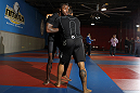 NASHVILLE, TN - JANUARY 18:  Melvin Guillard works out for the media during the UFC on FX open workouts at the Nashville MMA Gym on January 18, 2012 in Nashville, Tennessee.  (Photo by Josh Hedges/Zuffa LLC/Zuffa LLC via Getty Images)