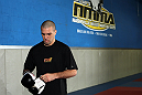 NASHVILLE, TN - JANUARY 18:  Josh Neer works out for the media during the UFC on FX open workouts at the Nashville MMA Gym on January 18, 2012 in Nashville, Tennessee.  (Photo by Josh Hedges/Zuffa LLC/Zuffa LLC via Getty Images)