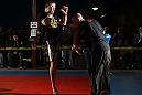 NASHVILLE, TN - JANUARY 18:  Duane "Bang" Ludwig works out for the media during the UFC on FX open workouts at the Nashville MMA Gym on January 18, 2012 in Nashville, Tennessee.  (Photo by Josh Hedges/Zuffa LLC/Zuffa LLC via Getty Images)