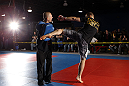 NASHVILLE, TN - JANUARY 18:  Duane "Bang" Ludwig works out for the media during the UFC on FX open workouts at the Nashville MMA Gym on January 18, 2012 in Nashville, Tennessee.  (Photo by Josh Hedges/Zuffa LLC/Zuffa LLC via Getty Images)