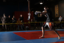 NASHVILLE, TN - JANUARY 18:  Jim Miller works out for the media during the UFC on FX open workouts at the Nashville MMA Gym on January 18, 2012 in Nashville, Tennessee.  (Photo by Josh Hedges/Zuffa LLC/Zuffa LLC via Getty Images)