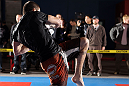 NASHVILLE, TN - JANUARY 18:  Jim Miller works out for the media during the UFC on FX open workouts at the Nashville MMA Gym on January 18, 2012 in Nashville, Tennessee.  (Photo by Josh Hedges/Zuffa LLC/Zuffa LLC via Getty Images)