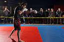 NASHVILLE, TN - JANUARY 18:  Jim Miller works out for the media during the UFC on FX open workouts at the Nashville MMA Gym on January 18, 2012 in Nashville, Tennessee.  (Photo by Josh Hedges/Zuffa LLC/Zuffa LLC via Getty Images)