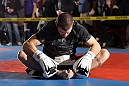 NASHVILLE, TN - JANUARY 18:  Jim Miller works out for the media during the UFC on FX open workouts at the Nashville MMA Gym on January 18, 2012 in Nashville, Tennessee.  (Photo by Josh Hedges/Zuffa LLC/Zuffa LLC via Getty Images)