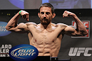 NASHVILLE, TN - JANUARY 19:  Nick Denis weighs in during the UFC on FX official weigh in at Bridgestone Arena on January 19, 2012 in Nashville, Tennessee.  (Photo by Josh Hedges/Zuffa LLC/Zuffa LLC via Getty Images)
