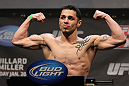 NASHVILLE, TN - JANUARY 19:  Daniel Pineda weighs in during the UFC on FX official weigh in at Bridgestone Arena on January 19, 2012 in Nashville, Tennessee.  (Photo by Josh Hedges/Zuffa LLC/Zuffa LLC via Getty Images)