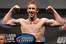 NASHVILLE, TN - JANUARY 19:  Tommy Hayden weighs in during the UFC on FX official weigh in at Bridgestone Arena on January 19, 2012 in Nashville, Tennessee.  (Photo by Josh Hedges/Zuffa LLC/Zuffa LLC via Getty Images)