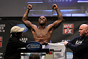 NASHVILLE, TN - JANUARY 19:  Melvin Guillard weighs in during the UFC on FX official weigh in at Bridgestone Arena on January 19, 2012 in Nashville, Tennessee.  (Photo by Josh Hedges/Zuffa LLC/Zuffa LLC via Getty Images)