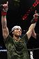 NASHVILLE, TN - JANUARY 20:  Daniel Pineda reacts after defeating Pat Schilling during the UFC on FX event at Bridgestone Arena on January 20, 2012 in Nashville, Tennessee.  (Photo by Josh Hedges/Zuffa LLC/Zuffa LLC via Getty Images)